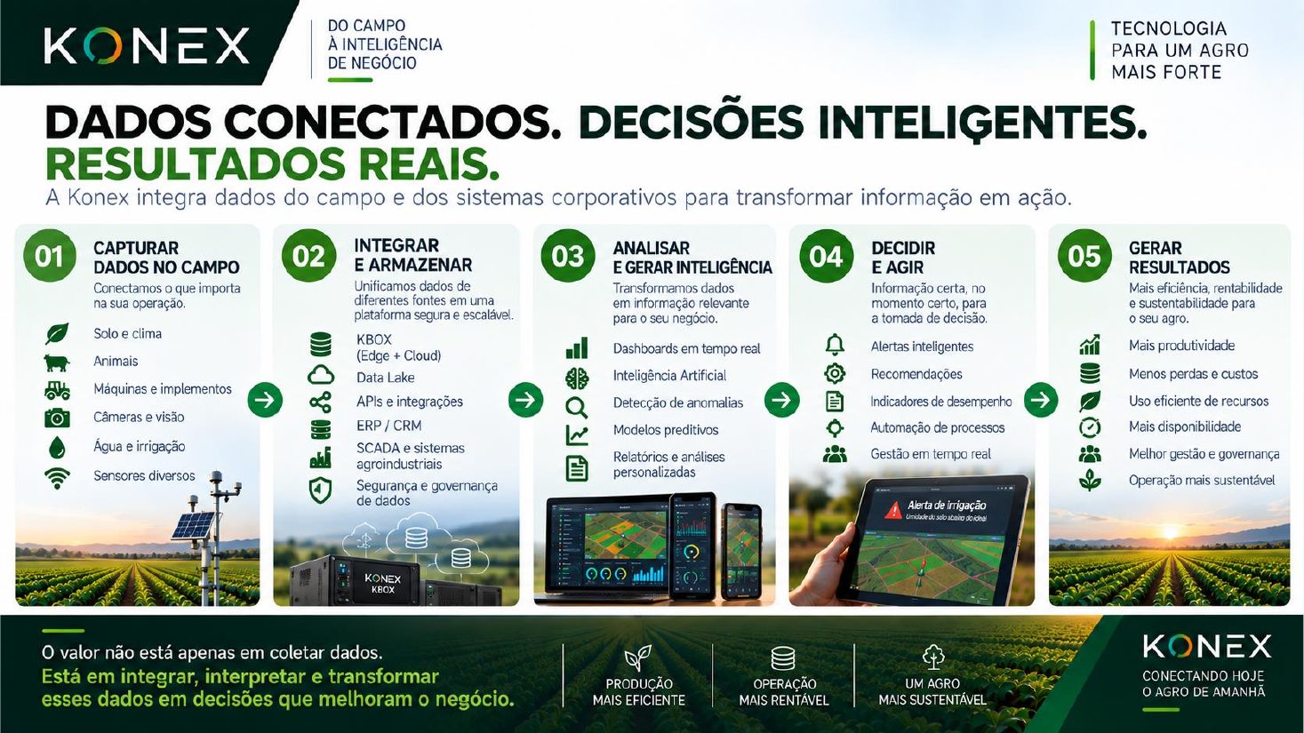 Da captura de dados no campo aos resultados
